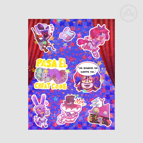 [TADC] The Cast ≡ Coated Paper Stickers Sheet