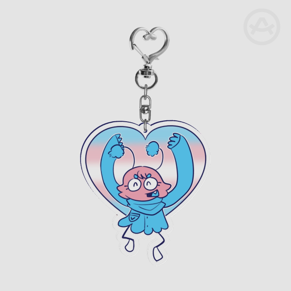 [OC] The Creature Trans Pride Keychain