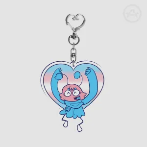 [OC] The Creature Trans Pride Keychain