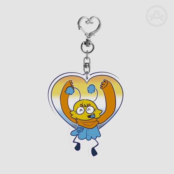 [OC] The Creature Aroace Pride Keychain