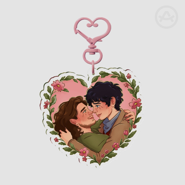 Merwaine Heart Clear Acrylic Keychains