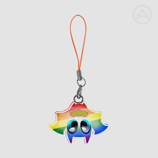 PRIDE LGBTQ+ Glitter Acrylic Keychain