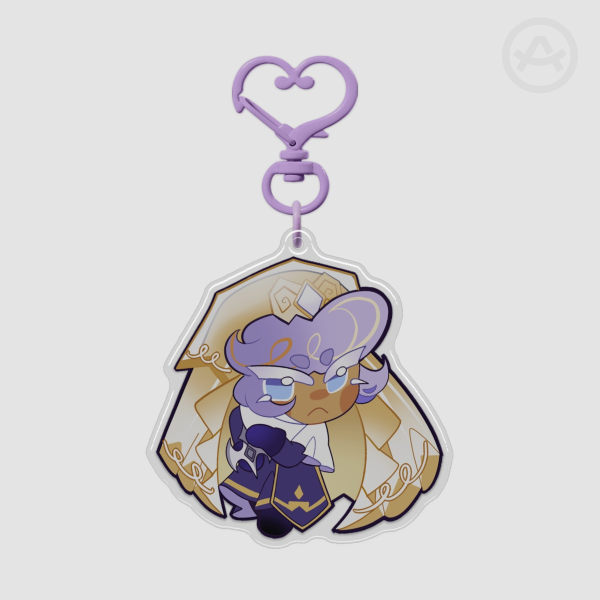 Pastry Cookie epoxy keychain