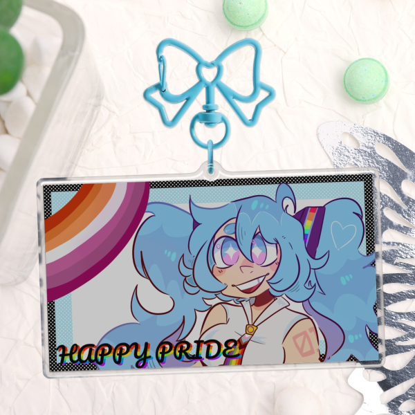 WLW + Pride Miku Keychain