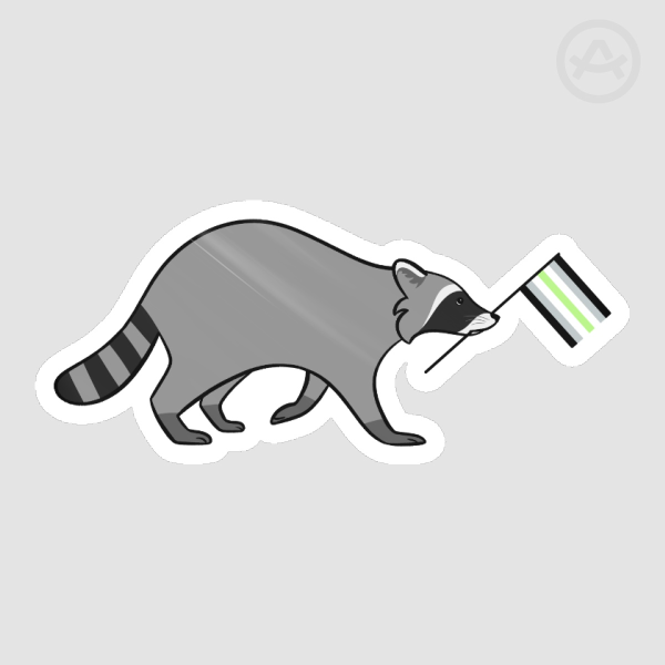 Agender Pride Raccoon