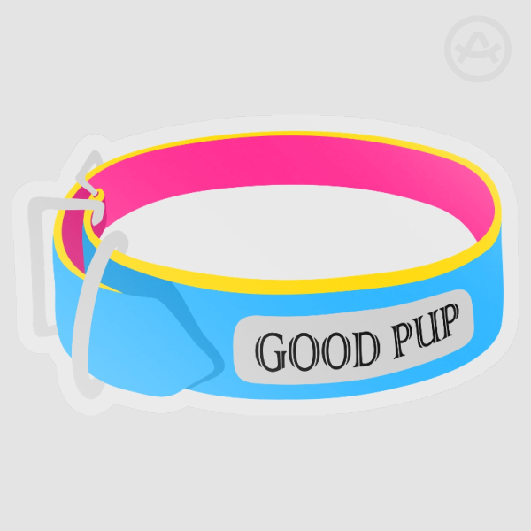"GOOD PUP" Pride Collar (Pan)