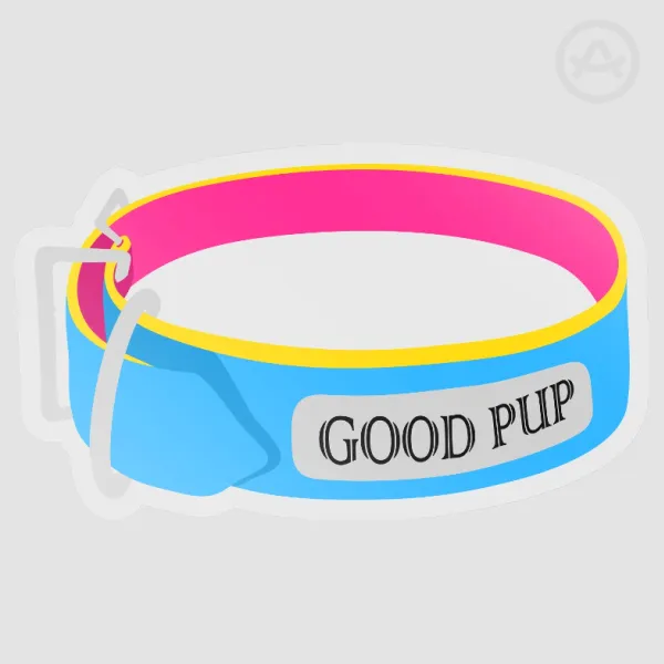 "GOOD PUP" Pride Collar (Pan)