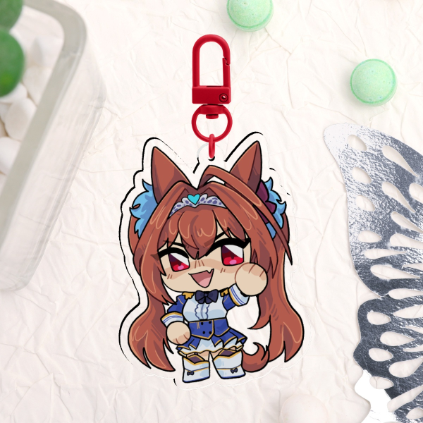 Umamusume Daiwa Scarlet Chibi Keychain