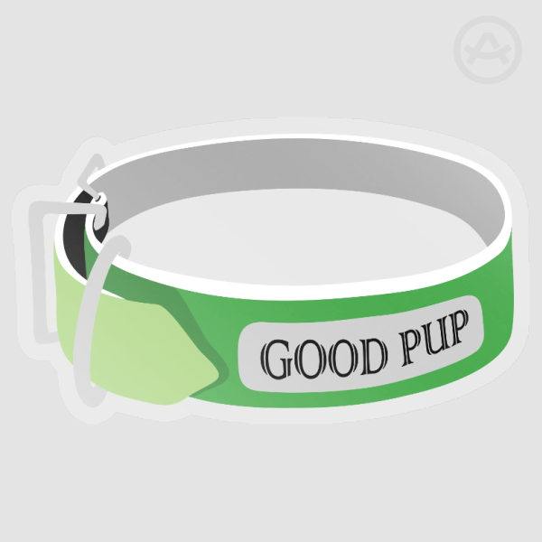 "GOOD PUP" Pride Collar (Aro)