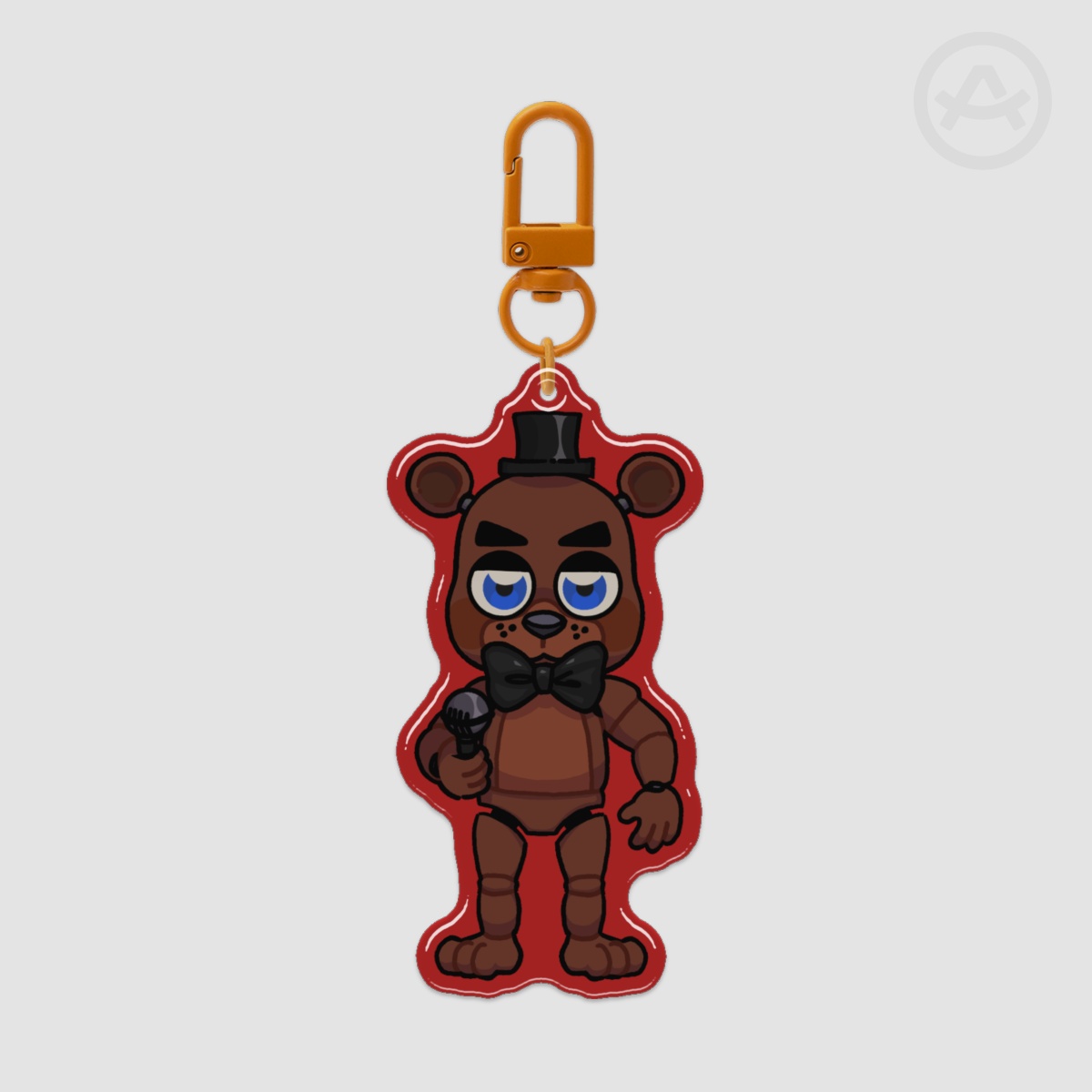 Freddy Fazbear Epoxy Clear Acrylic Keychains
