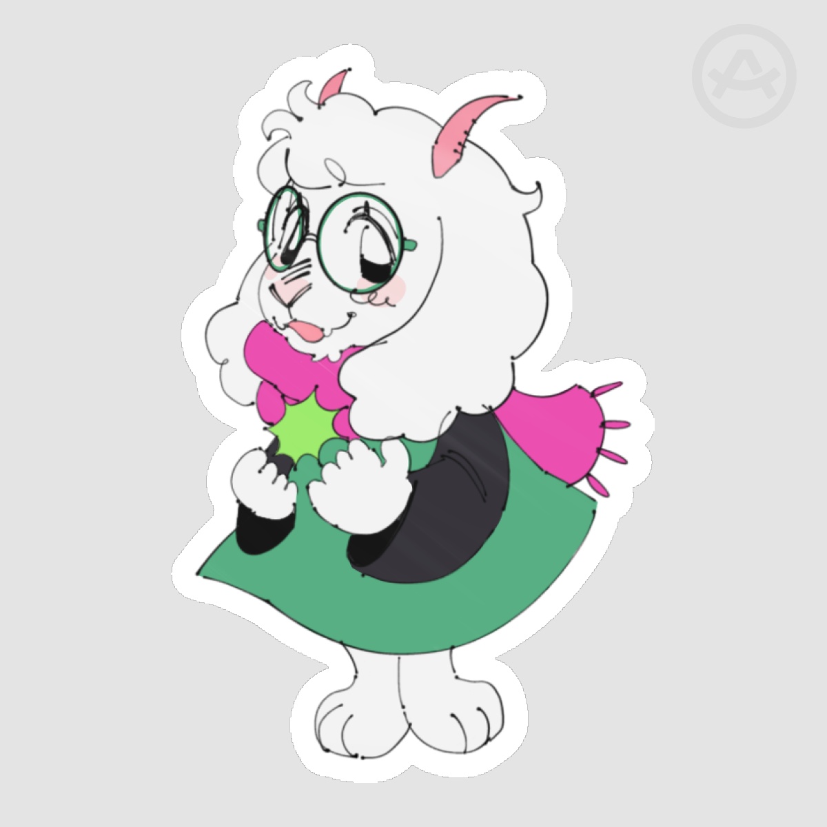 Ralsei Deltarune Die Cut Stickers