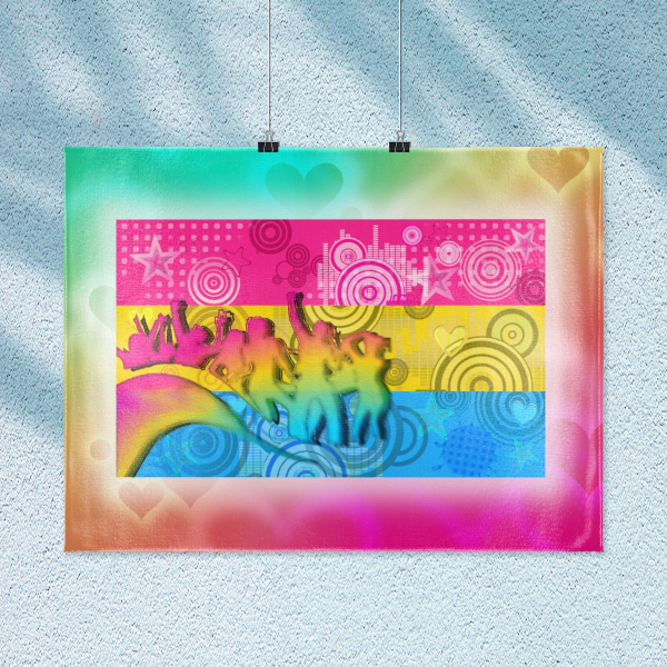 Pansexual Frutiger Metro Flag Tapestry