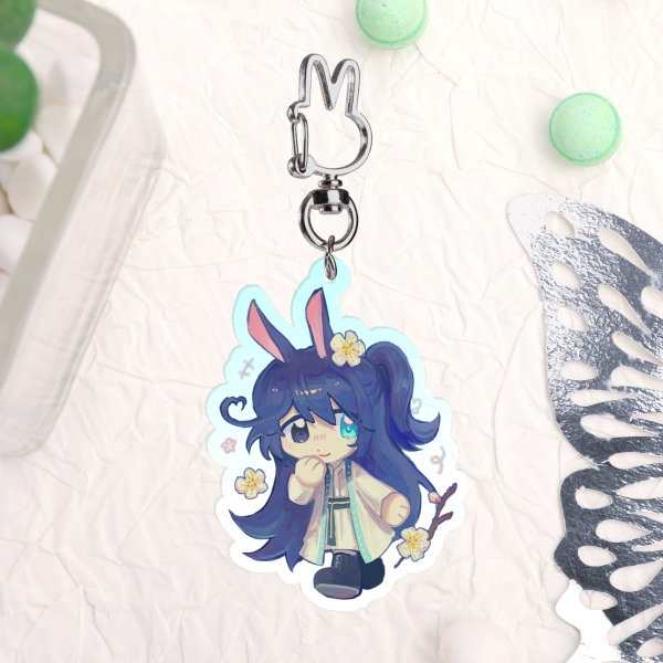 Hong Lu bunny keychain