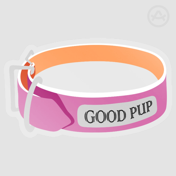 "GOOD PUP" Pride Collar (Lesbian)