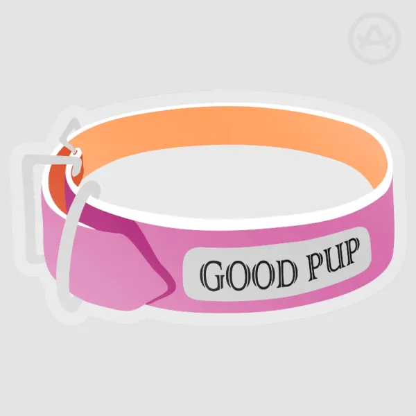 "GOOD PUP" Pride Collar (Lesbian)