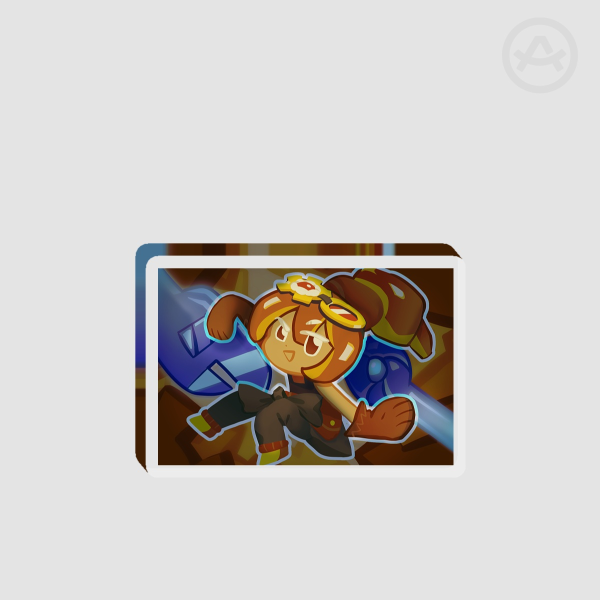 Croissant Cookie Thick Acrylic Stand No Base - 0.19"(50mm), 0.39"(10mm) - Cookie Run