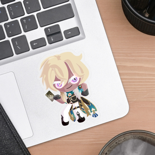 Preview Kava Coffee Cookie - Aventurine - Clear PET Vinyl Die Cut Sticker