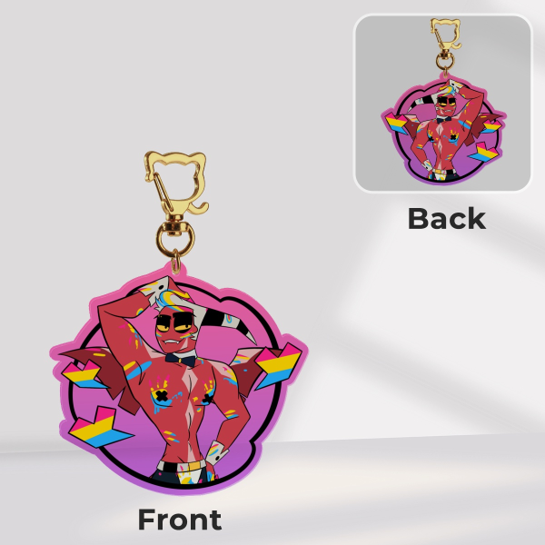 Paint Splatter || Jesse || Pride Acrylic Keychains