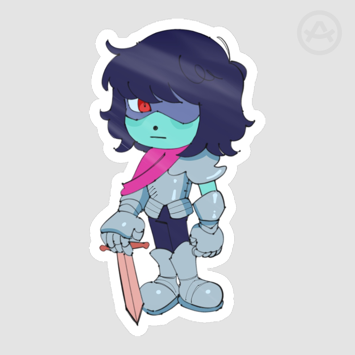 Kris Deltarune Die Cut Stickers