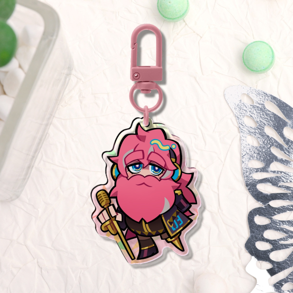 Old man Luka - Shattered Glass Holo Keychain