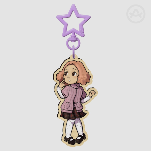 Haru Persona 5 3" Wood Keychain
