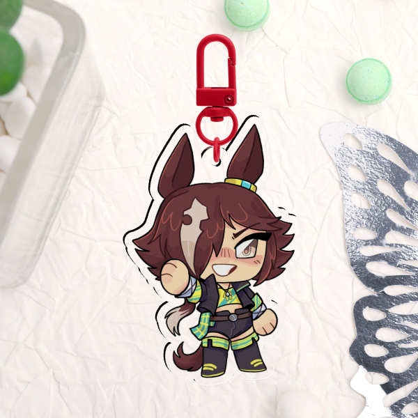 Umamusume Vodka Chibi Keychain