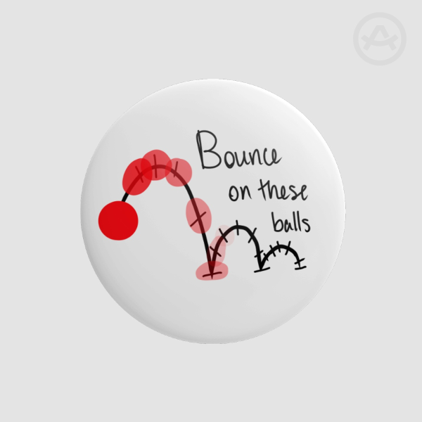 Bounce on these Balls Button