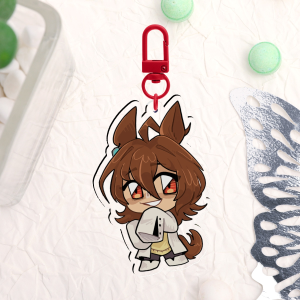 Umamusume Agnes Tachyon Chibi Keychain