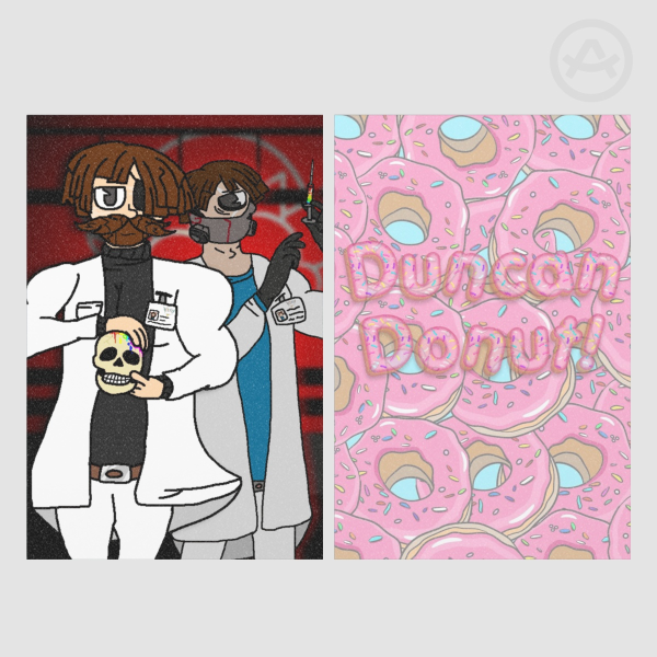 Rainbow Factory Bacon Colonel and Bacon General Holographic Photocards