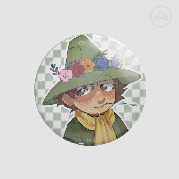 Snufkin from The MoominsRound Badge