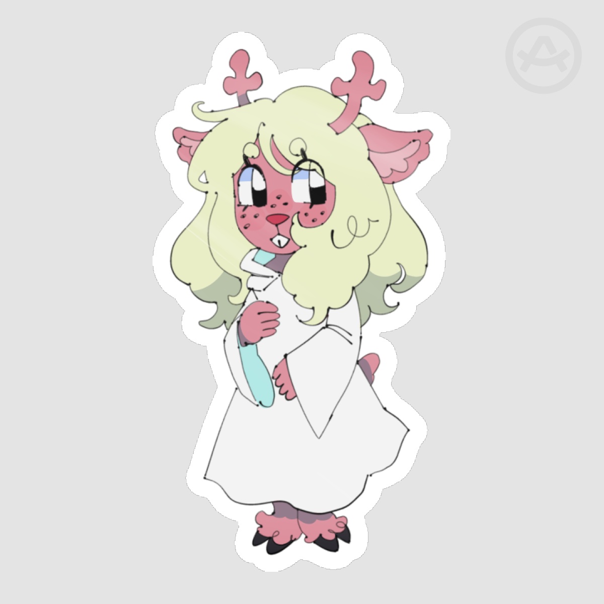 Noelle holiday Deltarune Die Cut Stickers