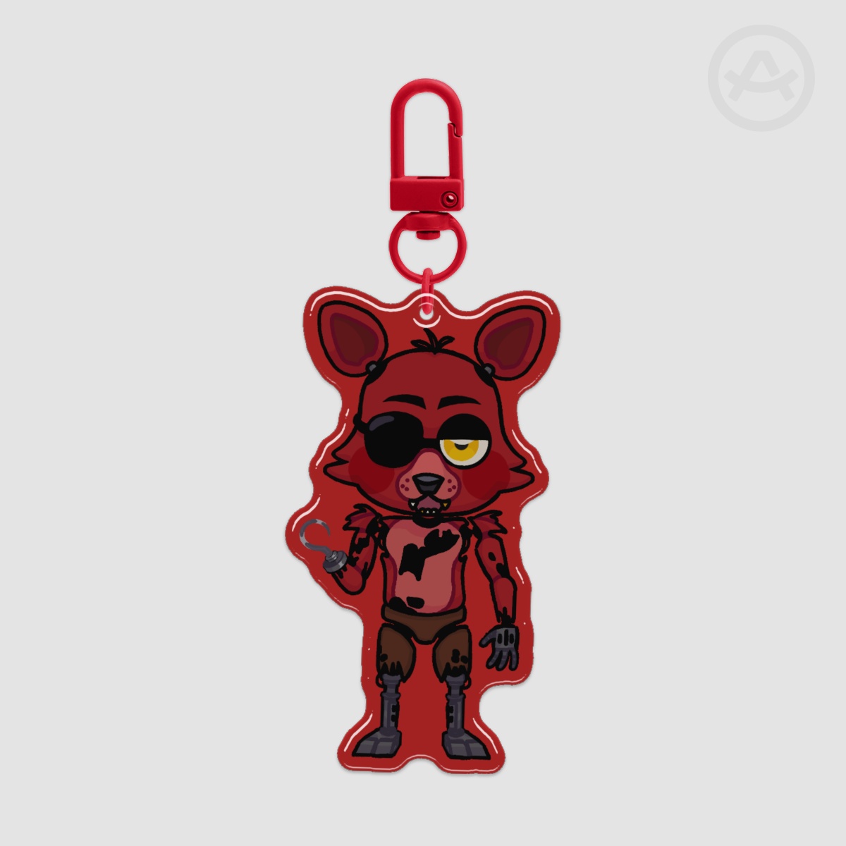 Foxy FNAF Epoxy Clear Acrylic Keychains