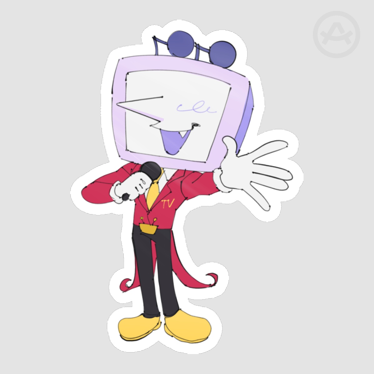 Tenna deltarune Die Cut Stickers