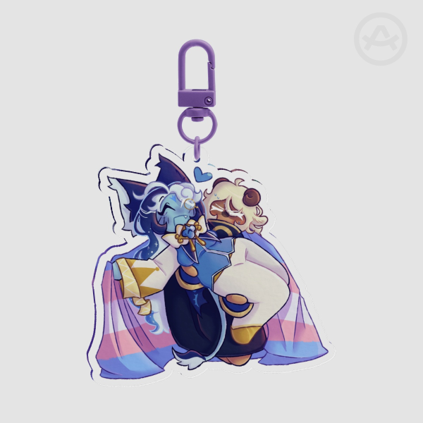TruthlessSage trans keychain
