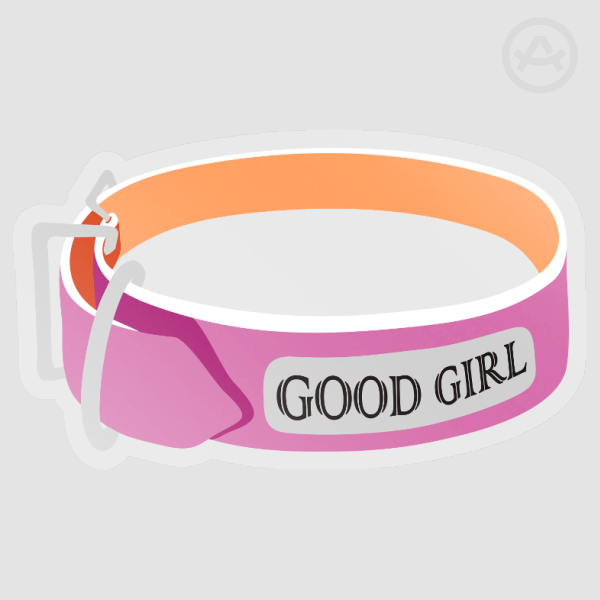 "GOOD GIRL" Pride Collar (Lesbian)