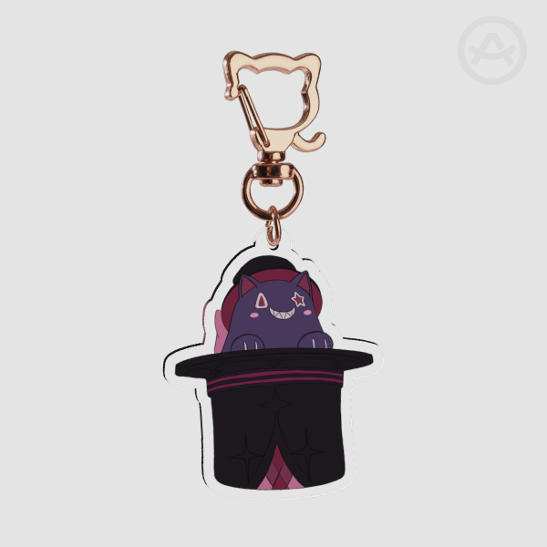 Lyney Grin-Malkin Hat Keychain