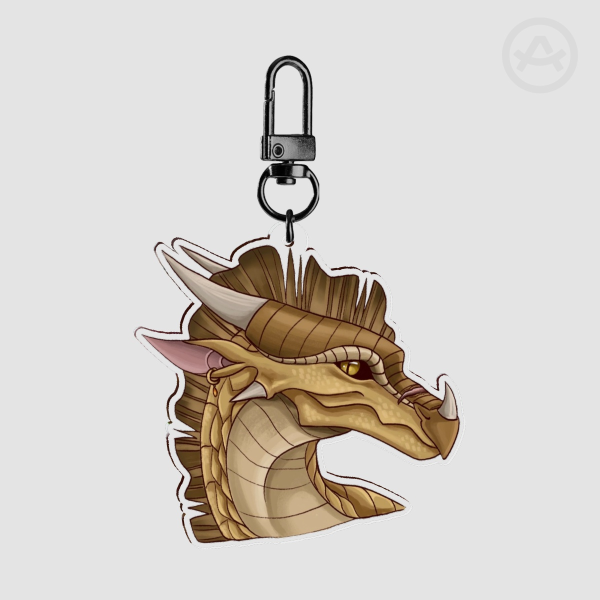Qibli Wing of Fire Clear Acrylic Keychain