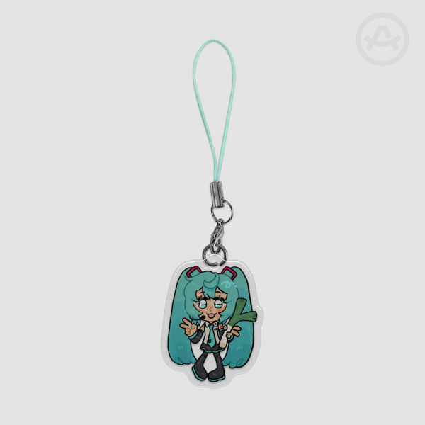 MIku charm Epoxy Clear Acrylic Keychains