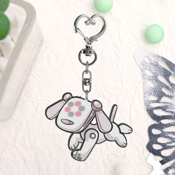 Demigirl I-Dog Keychain