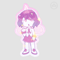 Hallowed Gala Sparkly Sticker
