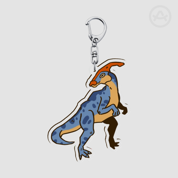 Parasaurolophus Keychain
