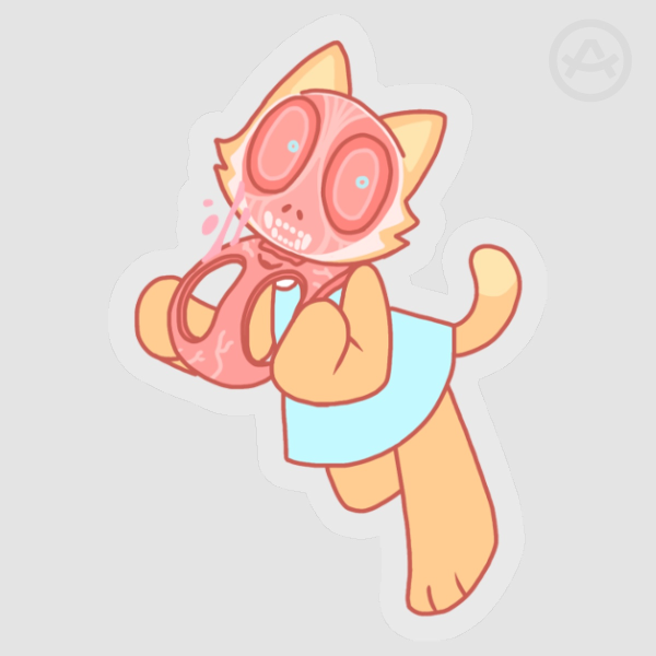 Giddy Clear PET Vinyl Die Cut Stickers