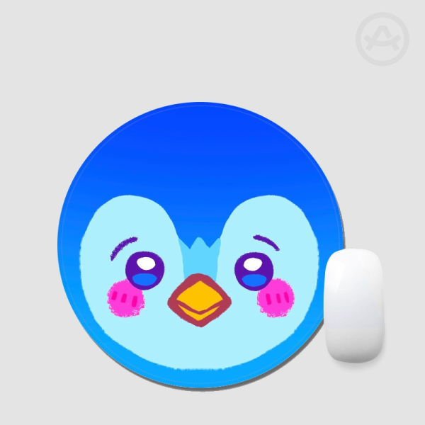 Piplup Round Mouse Pad