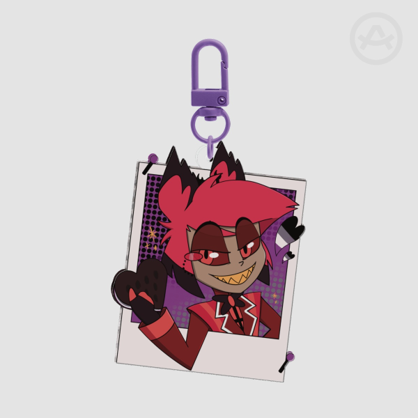 Alastor Pride Month Acrylic Keychain