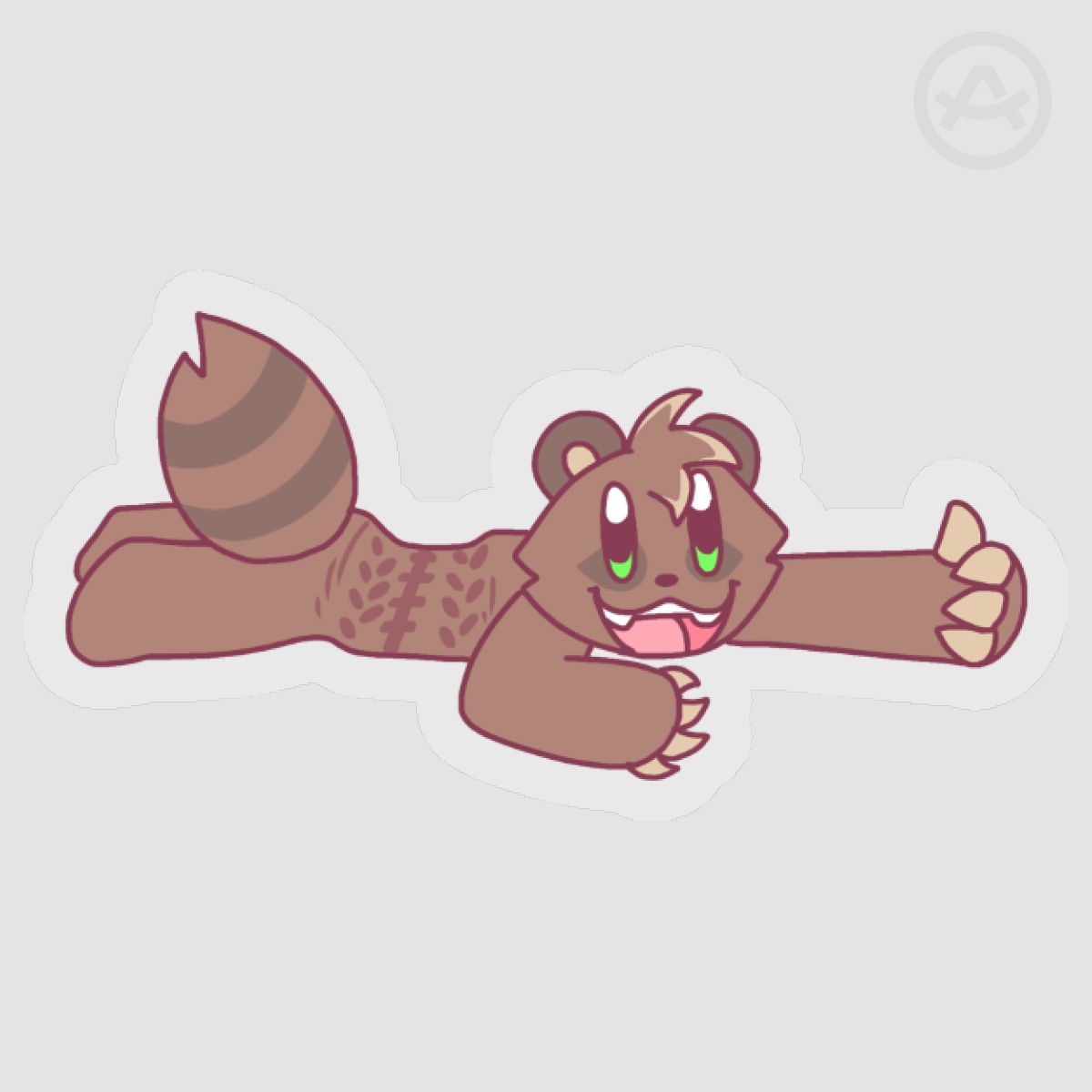 Rocky Clear PET Vinyl Die Cut Stickers by Creep Critters - ACGGOODS