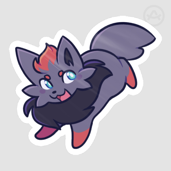 Zorua Glossy Die Cut Sticker