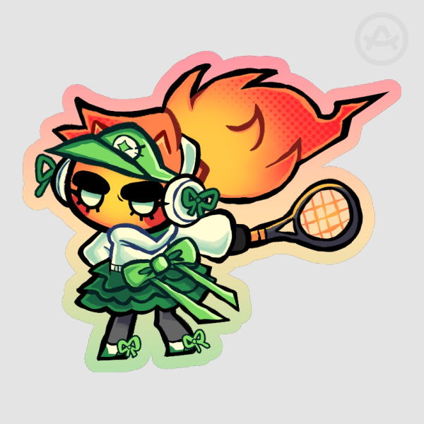 Mars Colored Edge Die Cut Sticker