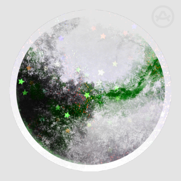 Demiromantic Planet Sticker