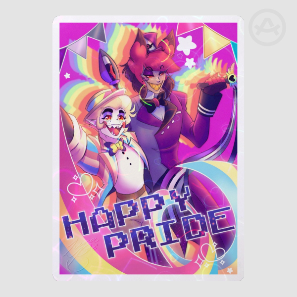 Radioapple Happy Pride Holo Heart Stickers