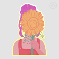 Emi Sunflower sticker